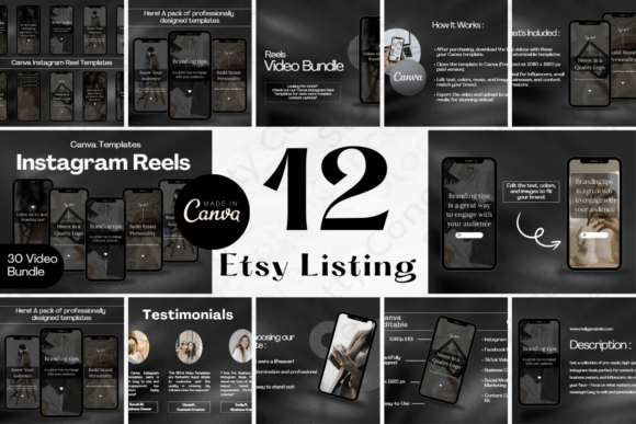 12-Page Etsy Listing Canva Template V.2