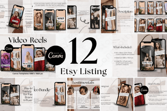 Make Every Product Stand Out with the 12-Page Etsy Listing Canva Template V.4