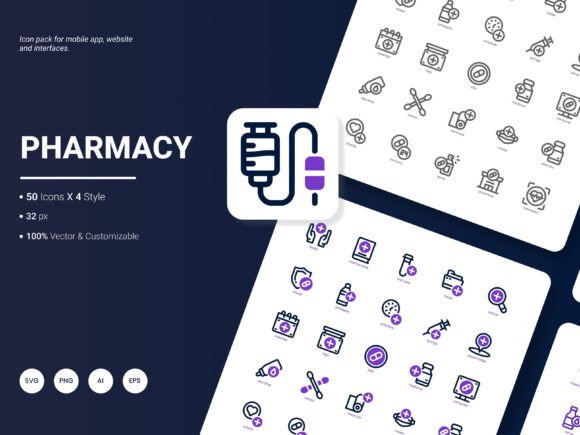 Pharmacy Icon Pack: Evaluating Design Choices for Healthcare Projects