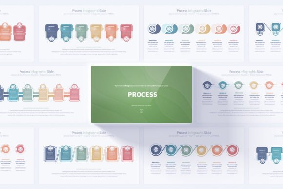 Simplify Presentations with Process and Strategy PowerPoint